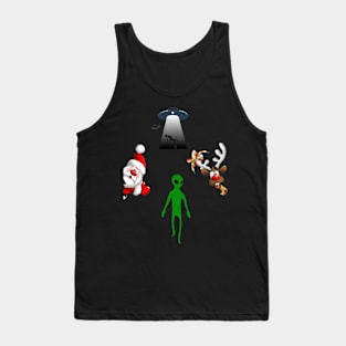 christmas with alien Tank Top